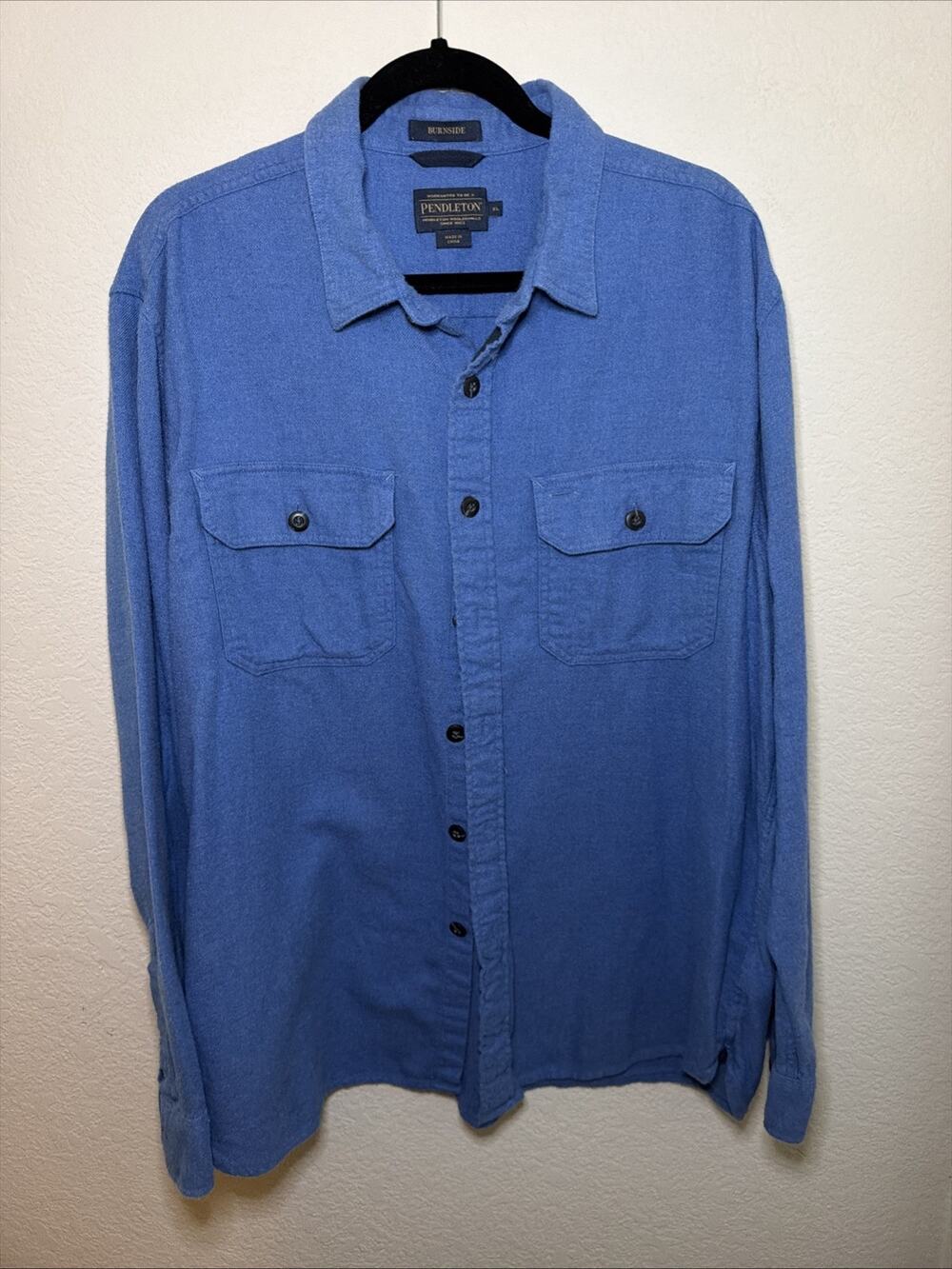 Pendleton Burnside Blue Sky Flannel Shirt Size XL